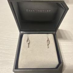 美品 STAR JEWELRY 2ZP1539 K18 MOON＆SUN P ターコイズ