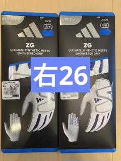 【RH26】adidas ZG WhiteBlue 2枚