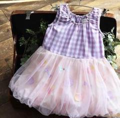 【美品】 バルーンワンピース ドレス panpantutu 90cm チュール