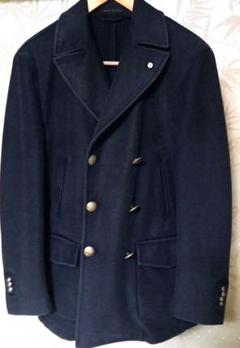 ほぼ未使用品！カシミア混L.B.M.1911 ポロコート　ネイビー　L ほぼ未使用品！カシミア混L.B.M.1911 ポロコート ネイビー L