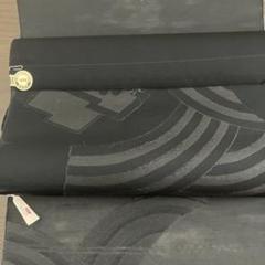 西陣織　夏用　反物　黒共帯
