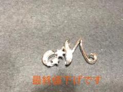 笠原真寿美デザイン イニシャルネックレスヘッドM 18K ダイヤモンド WG