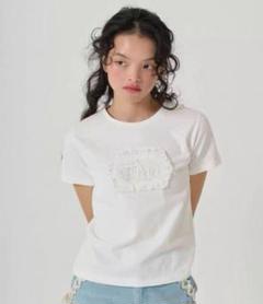Tina刺繍 コンパクトTシャツ TINA：JOJUN