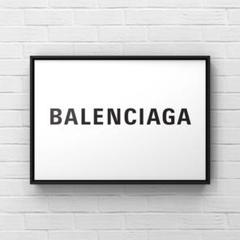1167 BALENCIAGA アートポスター モノトーン