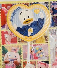 ペックル　うちわ　バースデー　サンリオ　ピューロランド