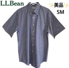 (449)L.L. BEAN エルエルビーン　シャツ　ストライプ　ブルー　SM