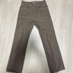 AURALEE ウォッシュド ハードツイスト ブラウンデニムパンツ AURALEE オーラリー 22SS HARD TWIST FADED BROWN DENIMN 5P