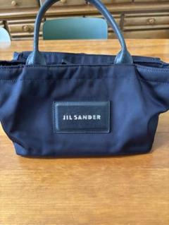 美品【JIL SANDER 】トートバッグ。大容量 ミニトート ネイビー JILSANDER トートバッグ - メルカリ