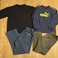 UNIQLO アクティブ　ジョガーパンツ　プーマ　長袖　MPS デニム　150