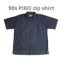 90s piko old 単丈　チェックシャツ　ボックスシルエット y2k 90s piko old 単丈 チェックシャツ ボックスシルエット y2k