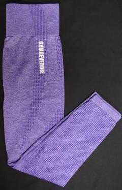 GYMNEVERDIE フィットネス レギンス パープル