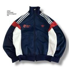 超激レアadidasアディダストラックジャケットイングランド製70s刺繍ロゴL