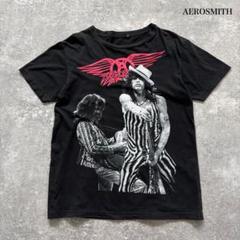 【AEROSMITH】 エアロスミス グッドプリントTシャツ 半袖 tee 黒