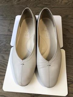 SHISEI シーセイ 23.5 グレージュ　牛革 フラットシューズ SHISEI シーセイ 23.5 グレージュ牛革 フラットシューズ