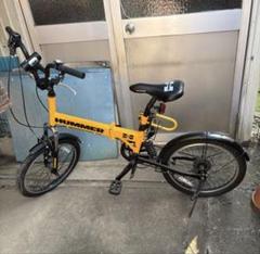 値下げ⭕️美品！<HUMMER> ハマー 折りたたみ自転車 Amazon | HUMMER(ハマー) FDB206FAT-BIKE イエロー 20インチ