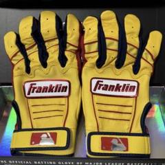Franklin Custom CFX Pro黄色 ネイビー Sサイズ バッテ FRANKLYN - Franklin Custom CFX Pro黄色 ネイビー Mサイズ