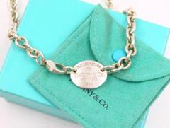 ▲入手困難 TIFFANY リターントゥ オーバルプレート ネックレス