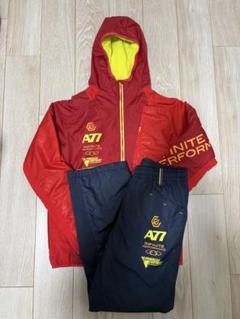 アシックス asics A77 ジャージ 上下セット ブラック