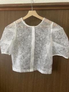 w closet　ダブルクローゼット　レース　ブラウス　花柄　シフォン　フリー