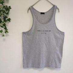 COMME CA DU MODE MEN　タンクトップ　グレー　ロゴプリント