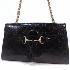 GUCCI グッチ エミリーホースバットチェーンショルダー バッグ