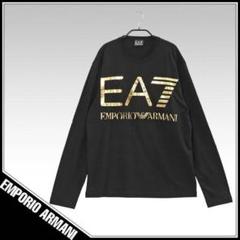 EA7 ロゴ メタリック 長袖Tシャツ ロンT 関税送料込 即完売 エンポリオアルマーニ ロゴ 長袖 ロンT 正規品 金ロゴ