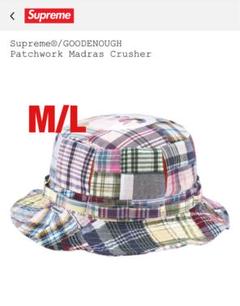 帽子 Supreme goodenough Patchwork Crusher M/L Supreme GOODENOUGH Patchwork Madras Crusher (SS25) - $78