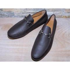 GUCCI グッチ レザースリッポン ドライビングシューズ 茶 3030,5cm