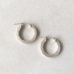 イタリア製 VINTAGE ヴィンテージ フープピアス シルバー925