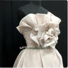 くすみピンクの光沢オーガンジーのドレス☆7-11号 グレースコンチネンタル結婚式 くすみピンクの光沢オーガンジーのドレス☆7-11号 グレース