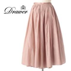 ドゥロワー　ロングスカート 美品 22AW Drawer ドゥロワー シルクブレンド マキシ丈 フラワー