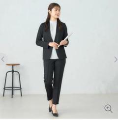 アオキ　ブラックパンツスーツ上下 AOKI - レミュー アオキ ビジネススーツ パンツ レディース