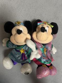 ミッキー　ミニー　ディズニー　ぬいぐるみ　2010 七夕　中古