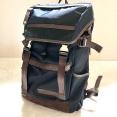 【美品】マスターピース Density リュック ビジネスバッグ ネイビー