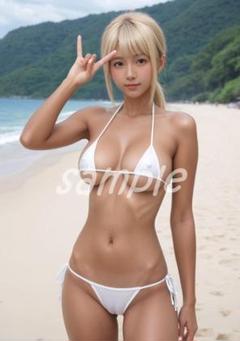AI 美女 ポスター A4 サイズ ギャル アート グラビア 美人 成人 M90