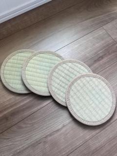 い草製 円形座布団 4枚セット