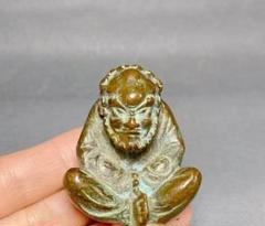 達磨祖師仏像 工芸品 美術品 置物 達磨祖師仏像 鉄製 開運 風水 重厚 極細工 装飾品 工芸品 美術品
