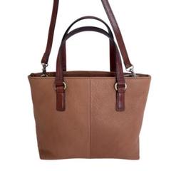 FOSSIL フォッシル 2way トートバッグ ショルダー レザー ブラウン