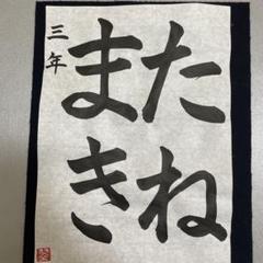 JA共済書道コンクール用 手本 小学3年 「たねまき」