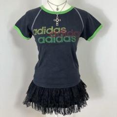 【y2k 00s】adidasアディダス　ピチtロゴt マクブリング　平成ギャル
