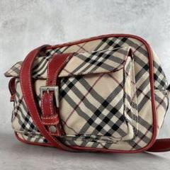 美品✨バーバリーブルーレーベル ショルダーバッグ  ホース ナイロン レザー BURBERRY BLUE LABEL バーバリーブルーレーベル ショルダー