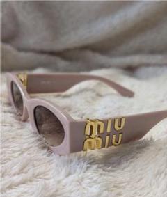 【美品】miu miu グリッター ピンク キャットアイ サングラス org.jpg