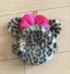 ☆新品未使用☆ディズニーリゾート ミニー 折りたたみ鏡 豹柄