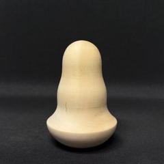 白木 起き上がりこぼし 100mm 裾広がり型