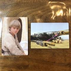 STAR WARS えびチップス　カード　001 アナキン、005 ポッドレース