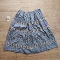 45r モンプチ刺繍スカート（インディゴ）Mサイズ 45r モンプチ刺繍スカート（インディゴ）Mサイズ