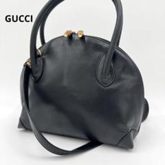 美品 グッチ バンブー レザー 2way ハンドバッグ ショルダーバッグ