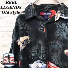 《希少》REEL LEGENDS☆半袖シャツ アロハシャツ XXL HS278