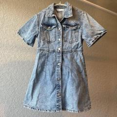 ZARA デニム 半袖ワンピース 一度のみ使用美品 130〜140