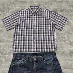 OLD 短丈 ショート丈 チェックシャツ cityboy 古着 ボックス